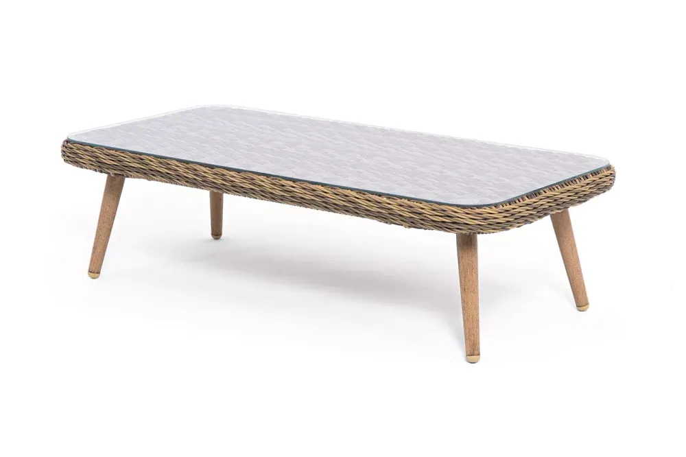 "Прованс" столик журнальный из ротанга, цвет соломенный