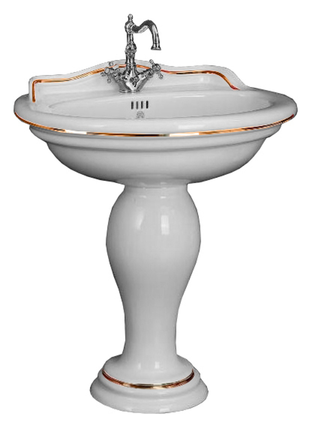 Пьедестал для раковины Migliore Milady ML.MLD-25.707.D2, декор золото