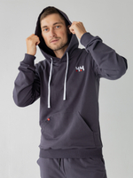 Худи мужское спортивное Город Горький серое