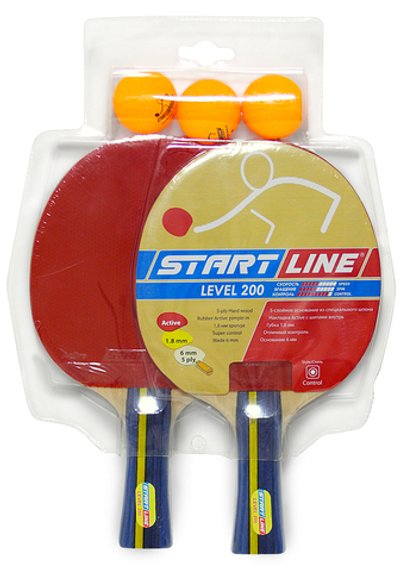 Набор 2 р-ки Level 200, 3 мяча Club Select