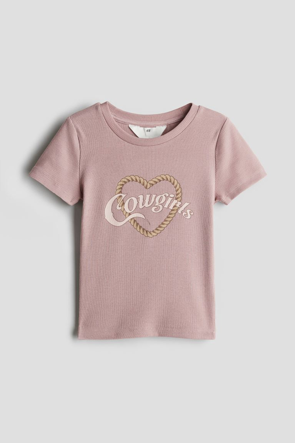 H&M Хлопковый топ, розовый