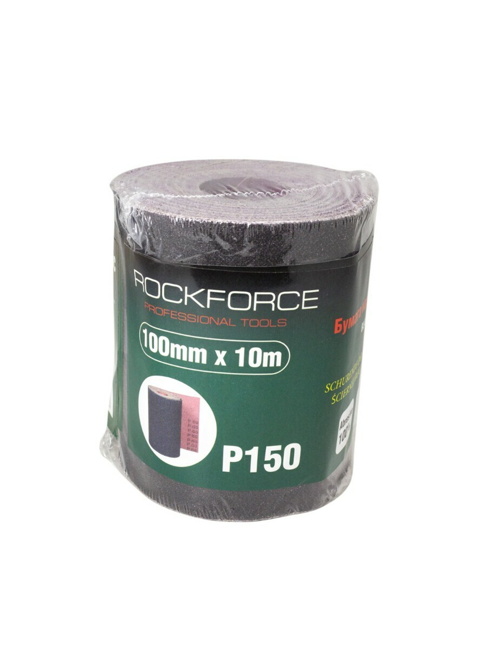 Бумага наждачная на тканевой основе 100ммх10м в рулоне (P150) RockForce##Rock FORCE RF-FB4150C