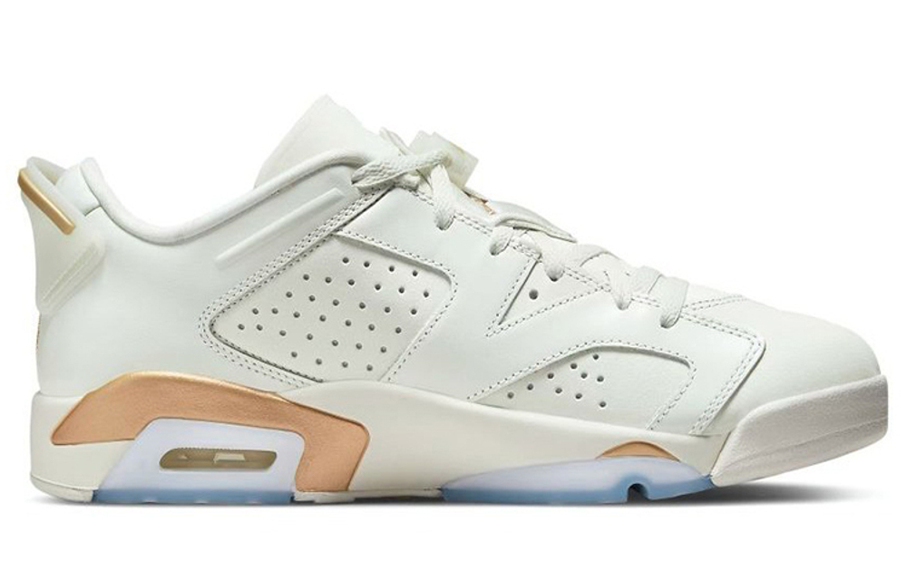 Jordan Air Jordan 6 retro low gc "cny" Year of the Tiger low-cut retro basketball shoes for men and women with the same style blue gray gold