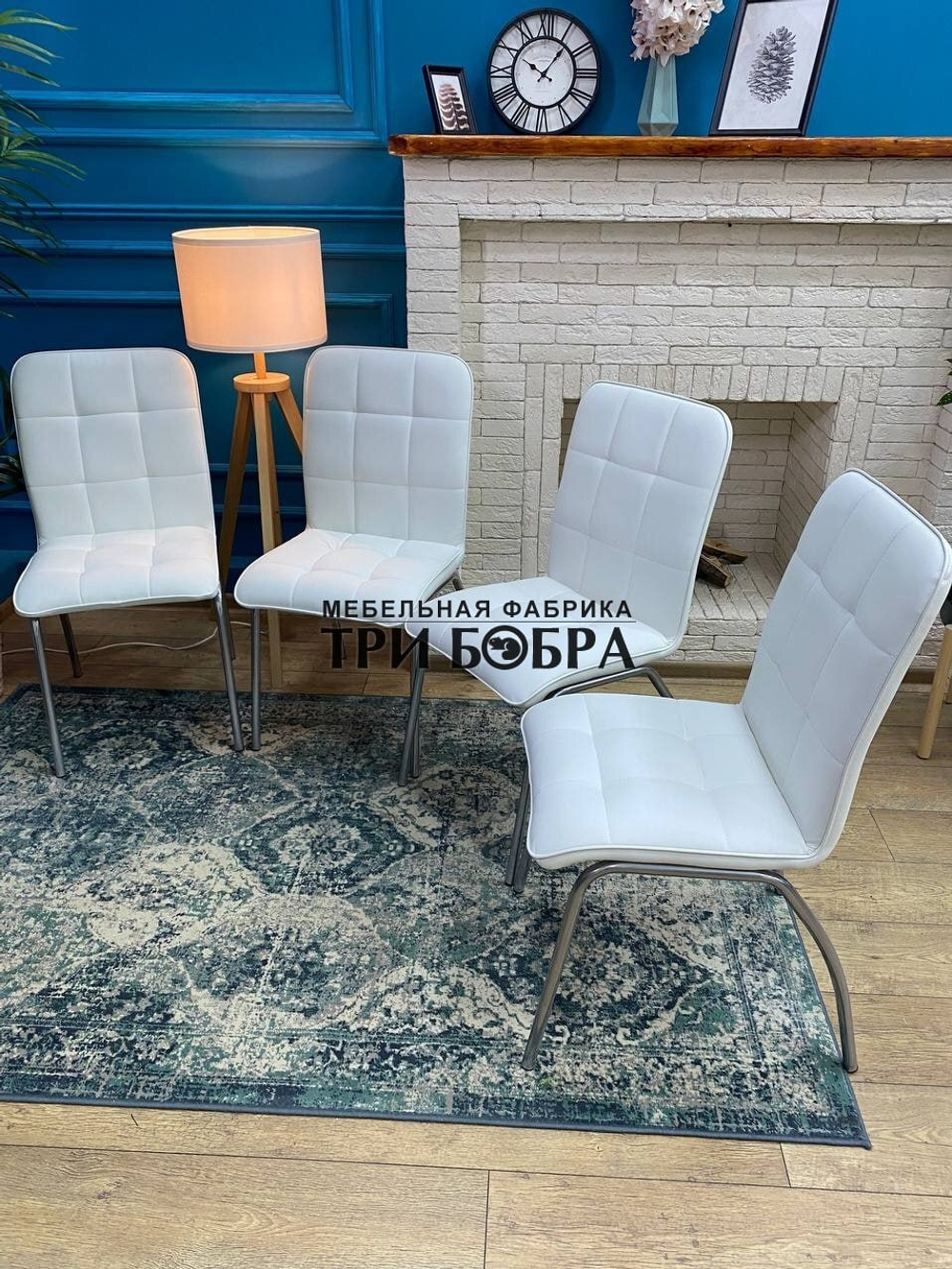 Стул «ЛОРД» белый экокожа