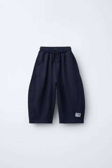 ZARA БРЮКИ BALLOON С ЭТИКЕТКОЙ, МОРСКОЙ СИНИЙ