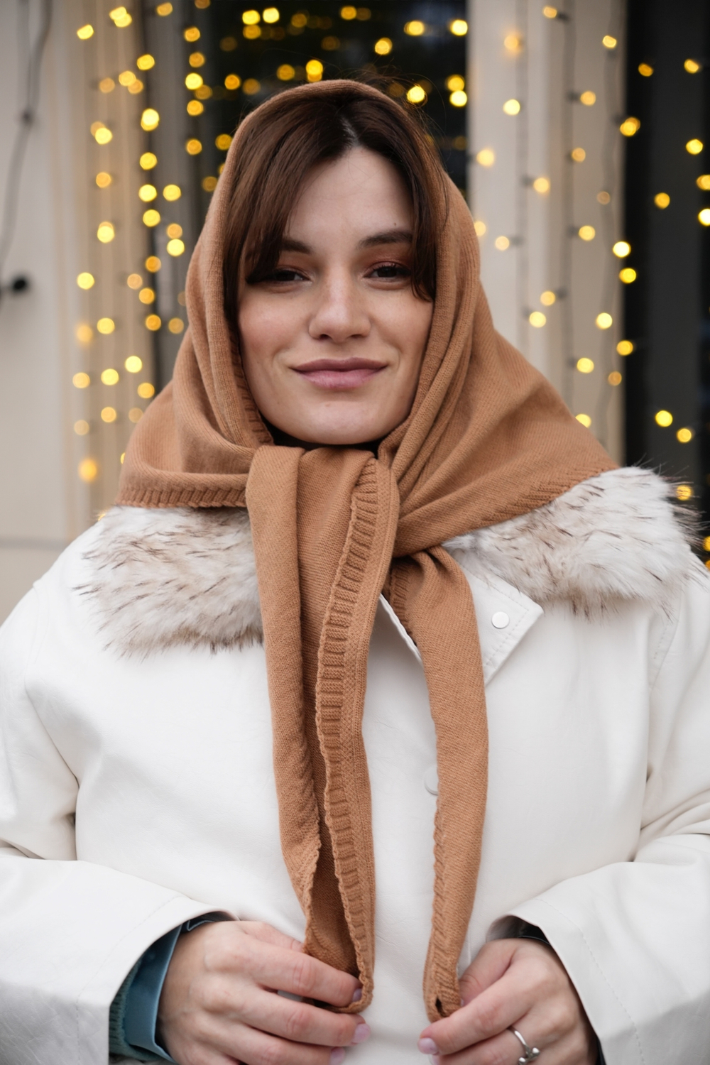 Косынка облегченная кэмел