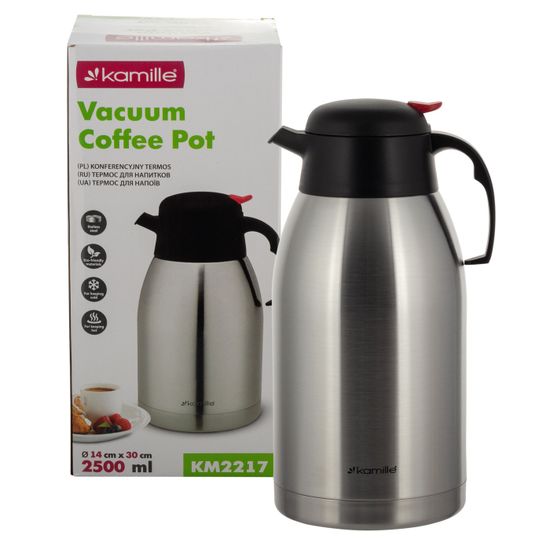 Термос конференция 2500 мл. Kamille KM 2217 из нержавеющей стали