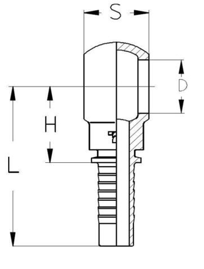 Фитинг DN 10 BANJO 22x1.5
