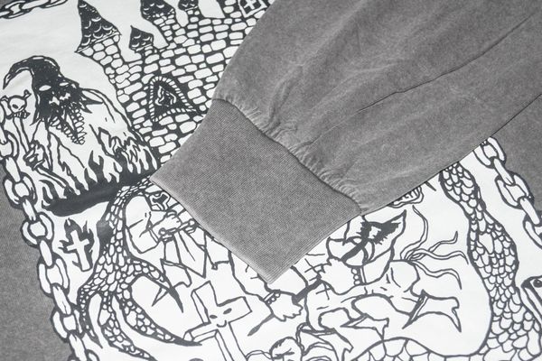 Лонгслив Ритуал garment dyed серый - фото 4