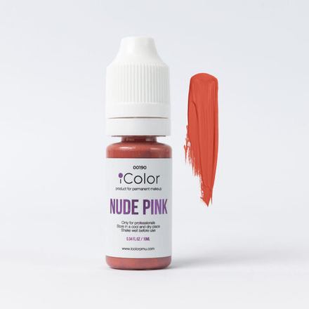 nude pink 10 ml  icolor пигмент для губ