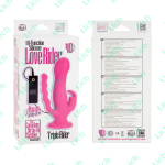 Вибромассажер страпон с тройной стимуляцией