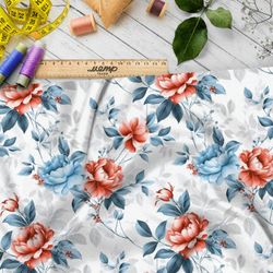 Ткань премиум атлас символы цветения