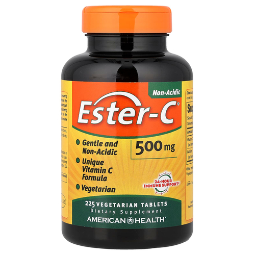American Health, Ester-C®, витамин C, 225 вегетарианских таблеток (500 мг в 1 таблетке)