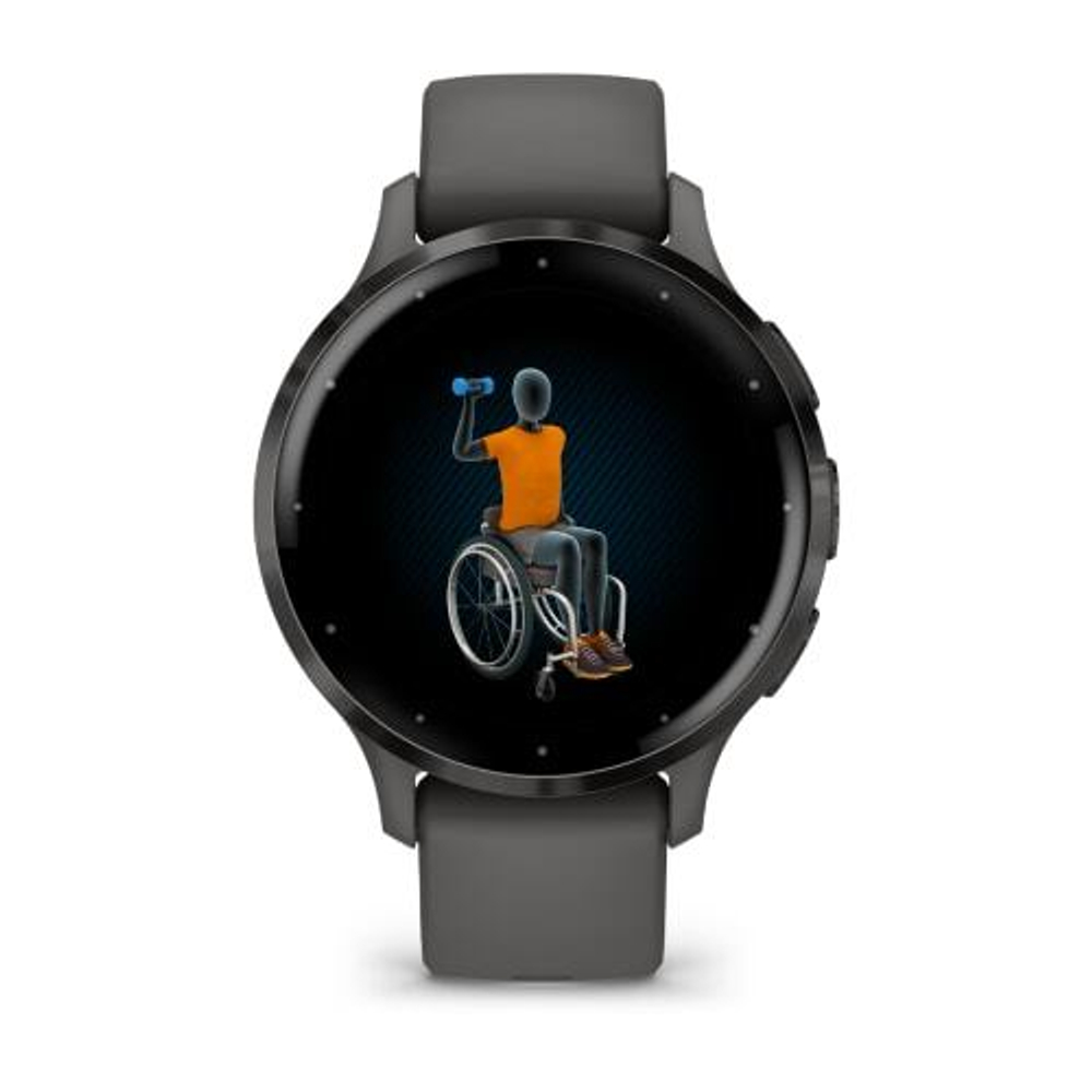 Смарт часы Garmin Venu 3S серый с темно-серым безелем