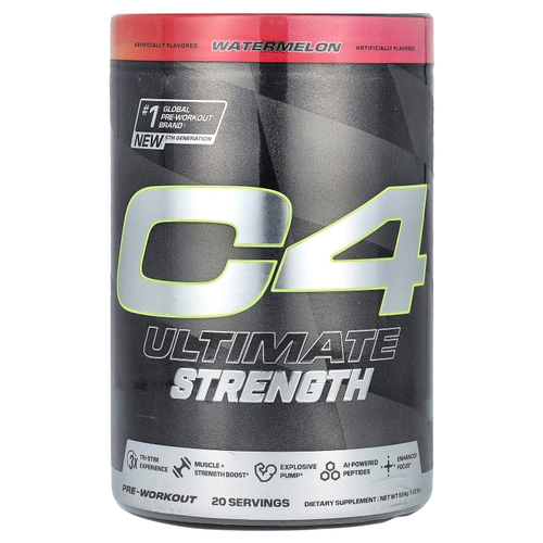 C4 / Cellucor, C4 Ultimate Strength, перед тренировкой, арбуз, 554 г (1,22 фунта)
