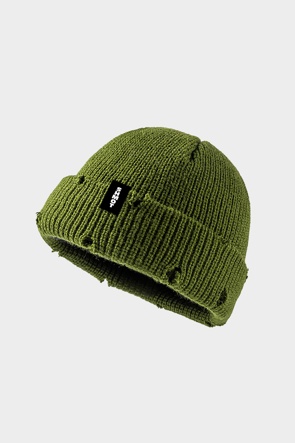 Шапка SHMOT “TORN BEANIE” Хаки