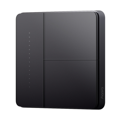 Умный настенный выключатель двухклавишный Aqara Z1 Pro black