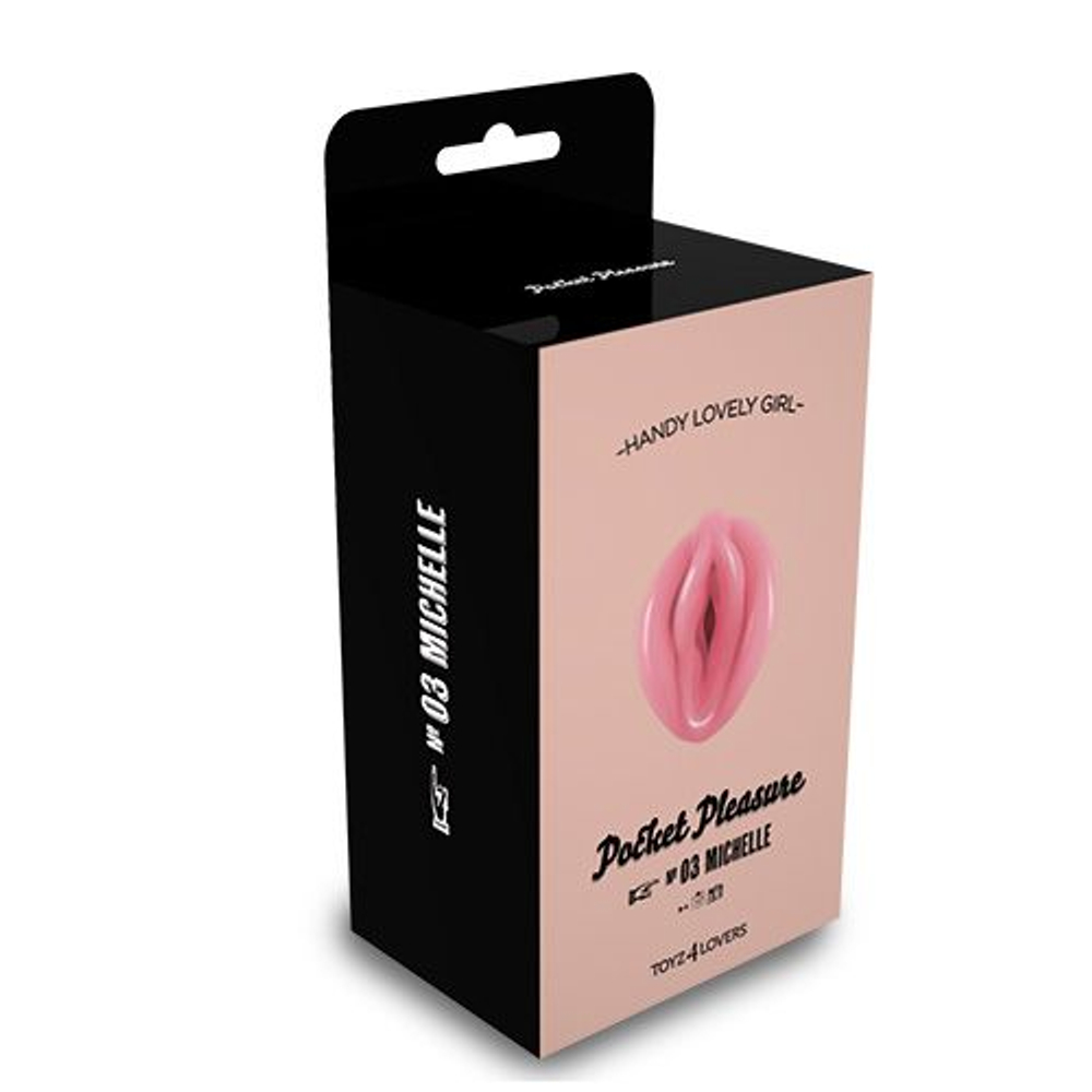 Мастурбатор-вагина MASTURBATORE POCKET PLEASURE MICHELLE (Цвет: телесный)