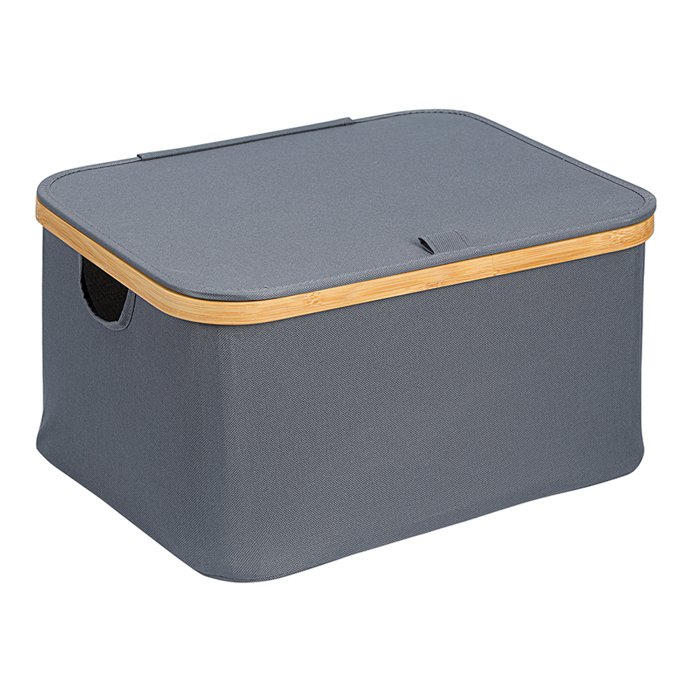 Корзина для белья 40x33x20см Smart Solutions Neat Low серая