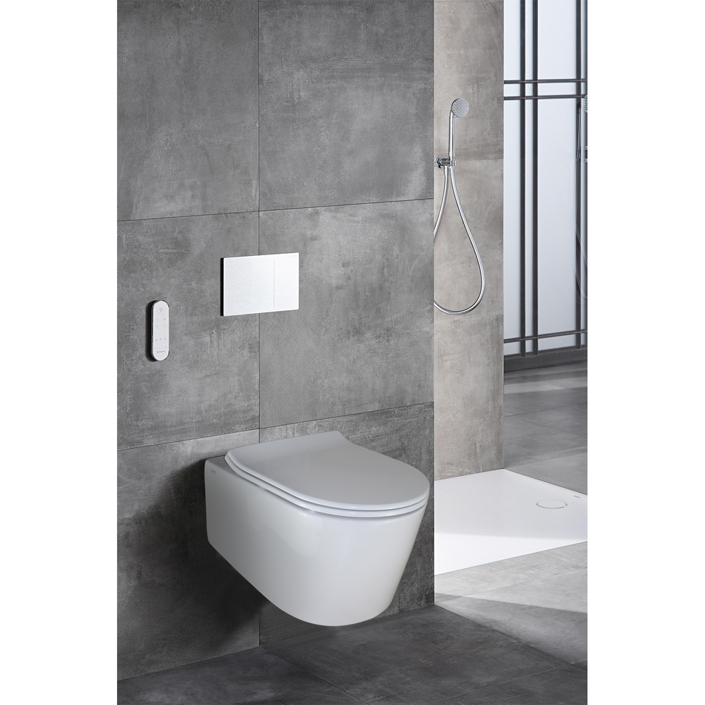 RENNES Унитаз подвесной 550*365*370, БЕЗОБОДКОВЫЙ, микролифт SLIM, БЫСТРОСЪЕМНОЕ КРЕПЛЕНИЕ