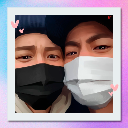 Арт принт / graphic_temple / BTS / Чимин & Джин