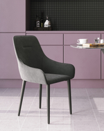 Стул Диана велюр серый