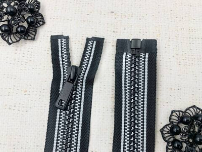 Молния трактор Т5, L 77 см, чёрный с белым