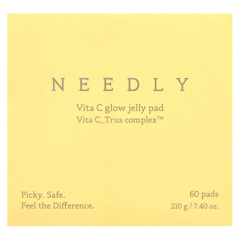 Needly, Vita C Glow Jelly Pad, 60 шт., 210 г (7,4 унции)