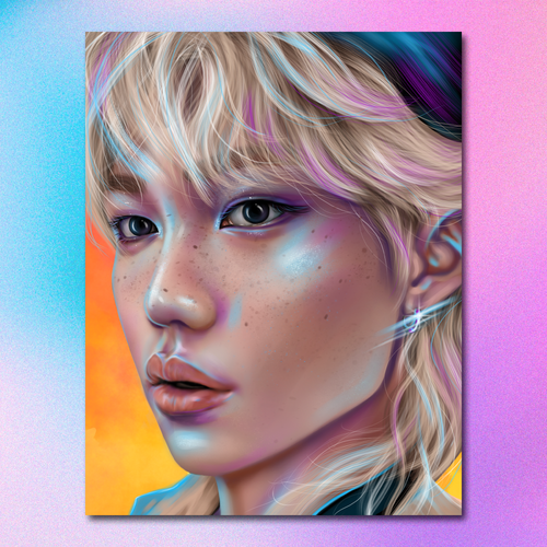 Арт принт / alexstayart / STRAY KIDS / Феликс #01