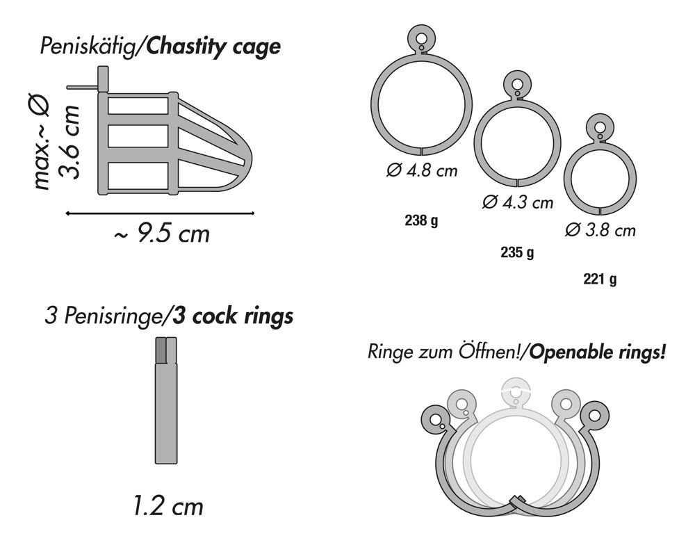 Мужской пояс верности Chastity Cage