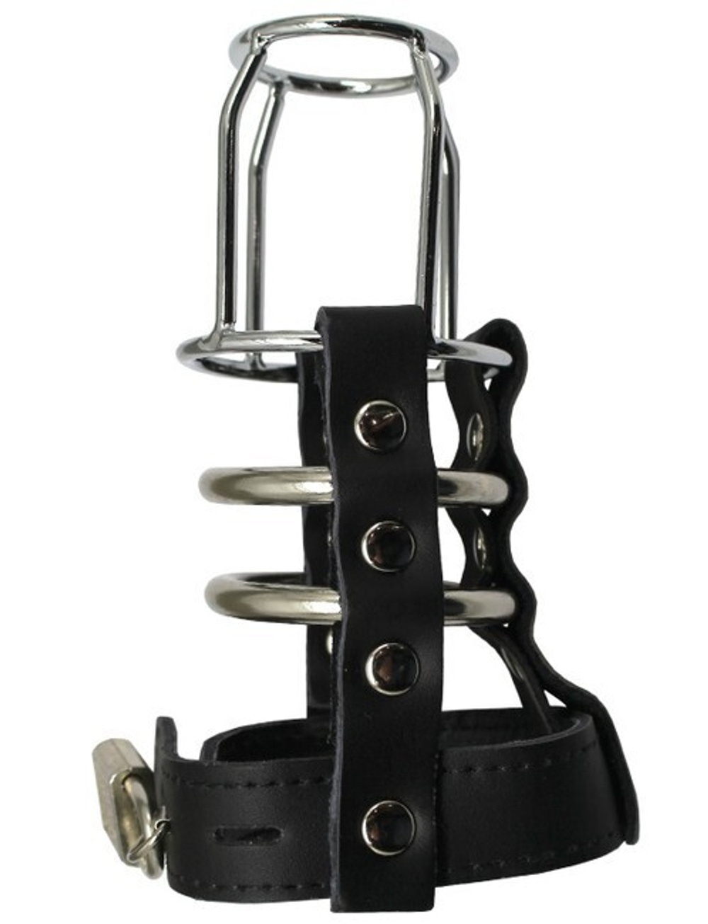 Пояс верности мужской от Penthouse BDSM (Цвет: черный с серебряным)