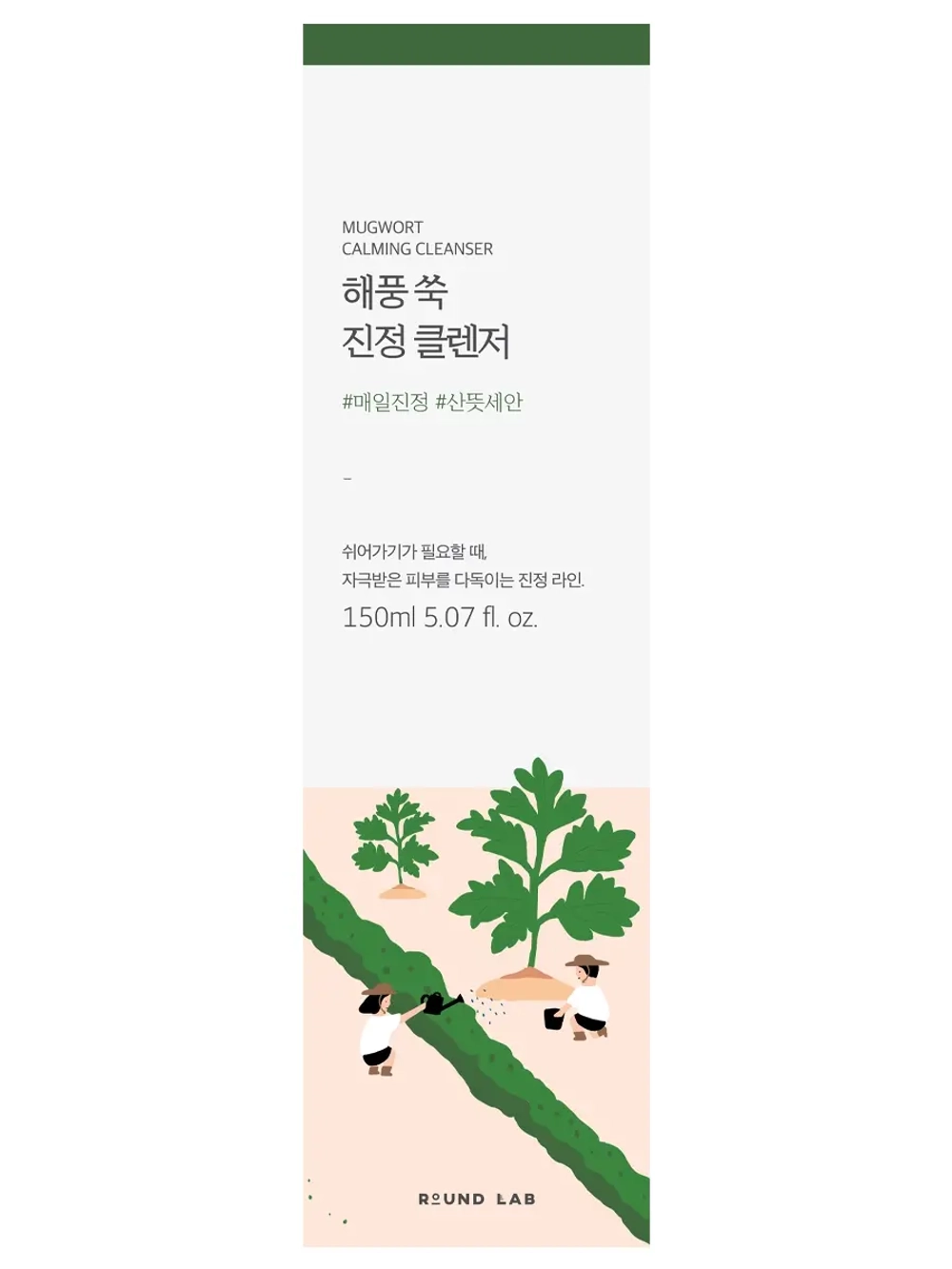Round Lab Успокаивающая пенка для умывания с экстрактом полыни Mugwort Calming Cleanser 150 мл
