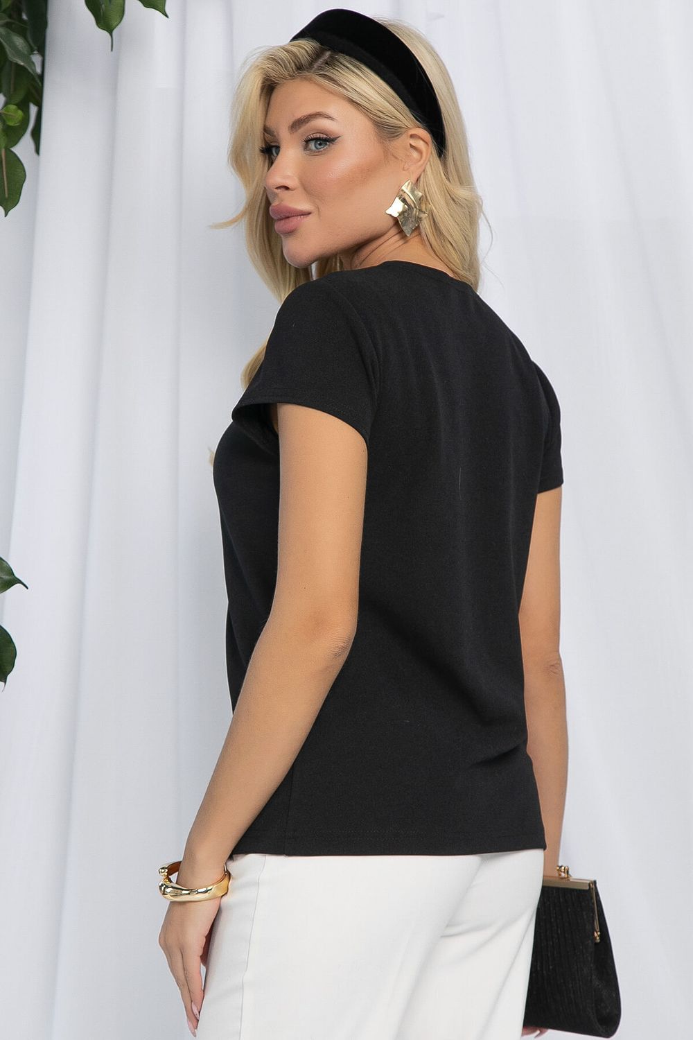 Блуза Луизиана (черная) Б13030-19М LT Collection