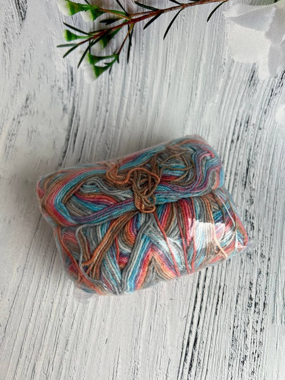 Пряжа носочная Аркобалено радужный микс 95г