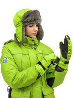 Варежки Helios женские ZABAVA, AQUA GREEN/BLACK (T-HS-Z-M-GB)