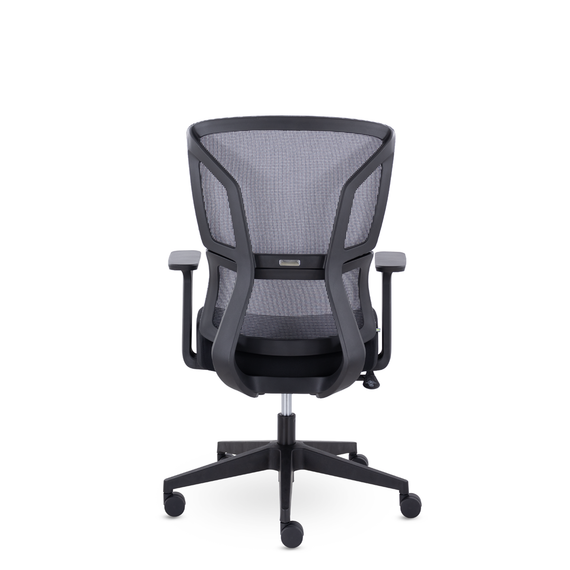 Кресло UTFC Номи М-317 черный пластик (серый/черный)