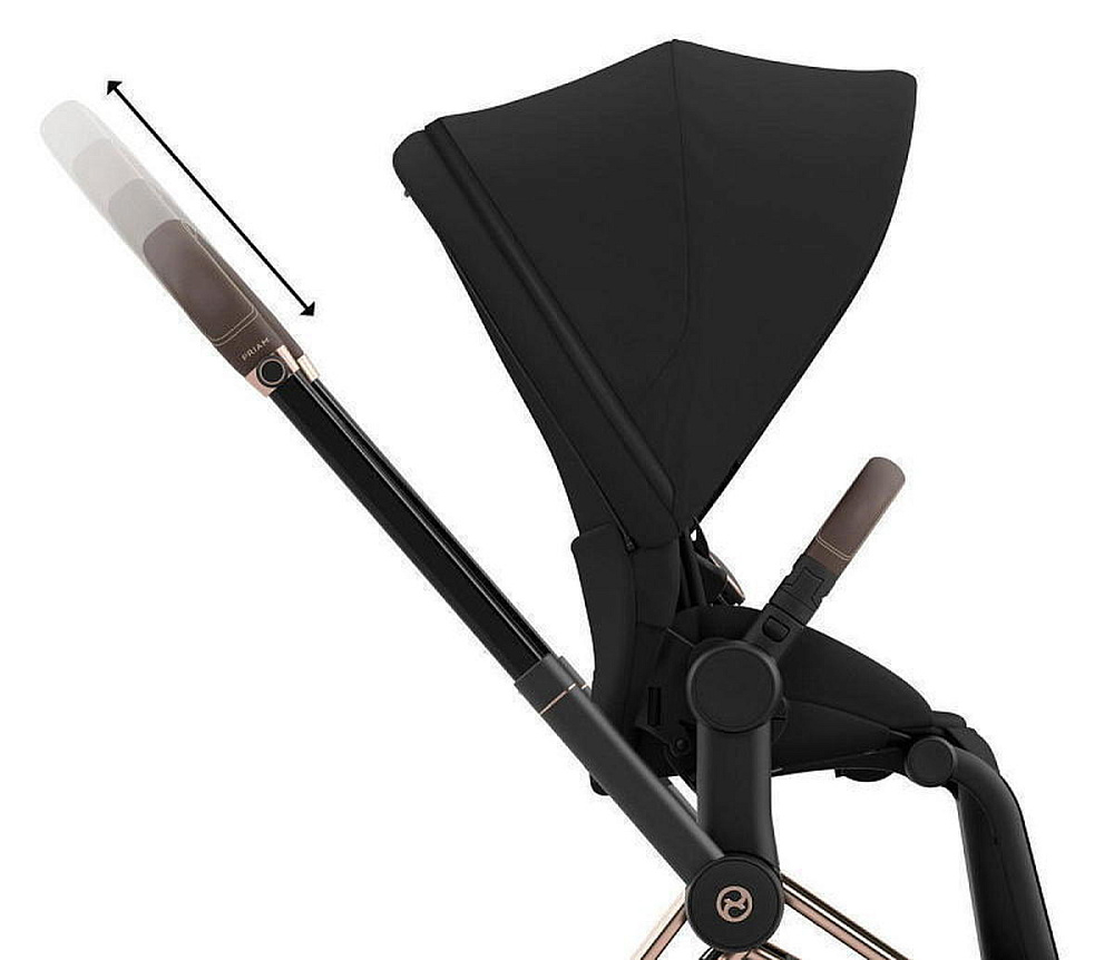 Коляска Cybex Priam IV Rosegold complete и автокресло Cloud G i-Size Ocean Blue Plus 3 в 1 Sepia Black