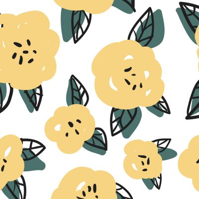 Простые желтые цветы