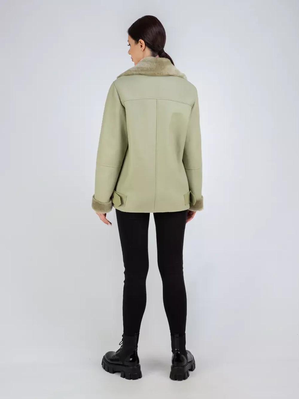 Дубленка авиатор натуральная зимняя