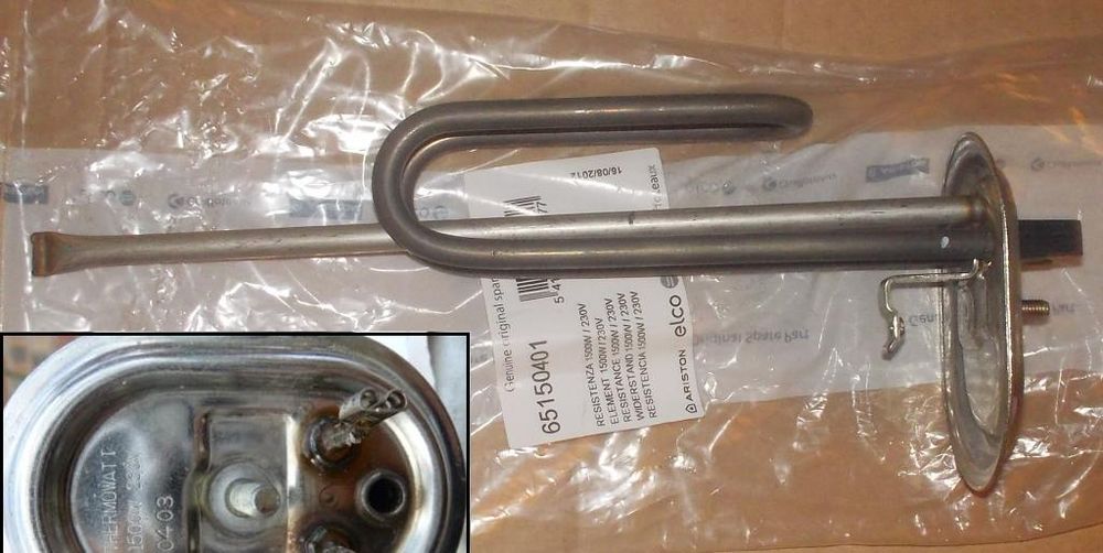 Нагревательный элемент (ТЭН) для водонагревателя Ariston (Аристон) 65150401 1500W