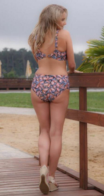 Купальный лиф с рисунком в виде листьев (Размер: 70G) (Цвет: разноцветный)