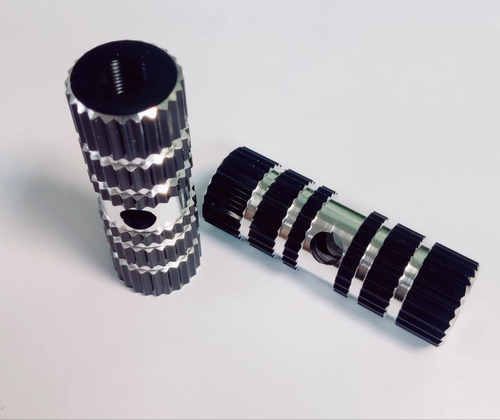 Пеги под ось BMX, L-70 мм, 3/8", комплект 2 штуки, 24 мм, черный