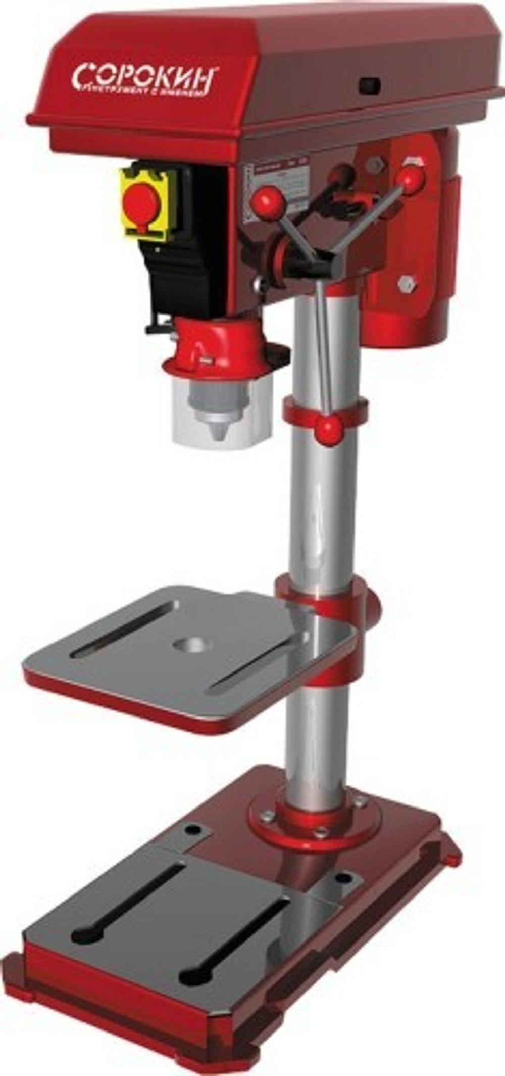 Станок сверлильный СОРОКИН 20.500 настольный, 5 скоростей, 13 мм, 350 Вт