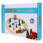 Развивающая игрушка Деревянная дорога 26 элементов, коробка C-41881