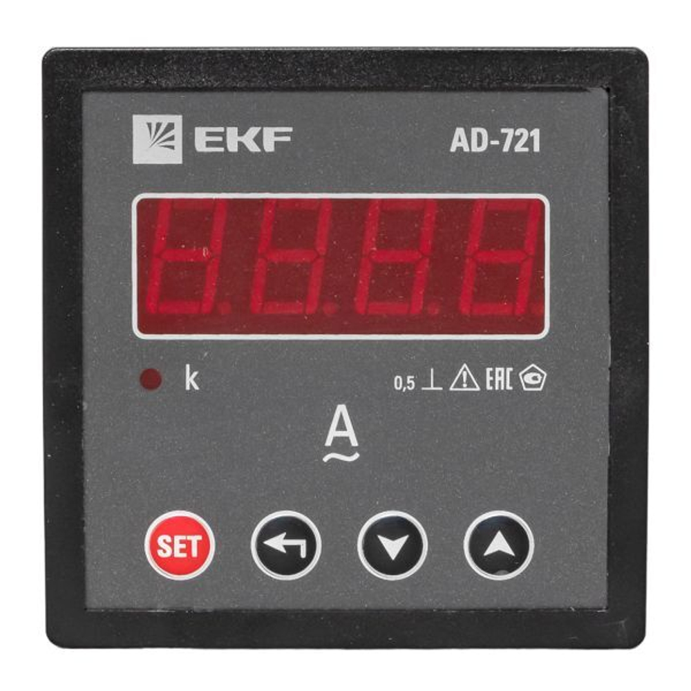 Амперметр AD-721 цифровой на панель (72х72) однофазный EKF PROxima