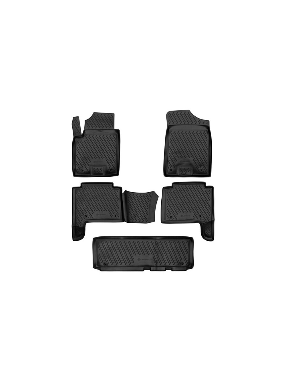 Коврики в салон для NISSAN Patrol, 2010-, 5 шт. (полиуретан) CARNIS00039