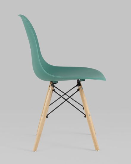 Стул Eames Style DSW серо-зеленый (разборный каркас)