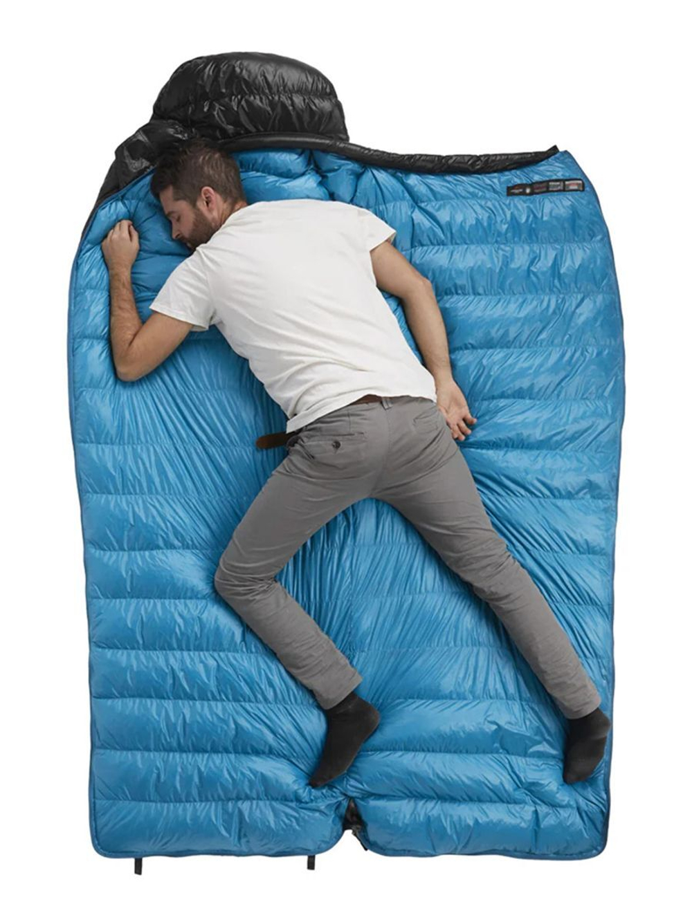 Спальный мешок Naturehike CW400 NH18C400-D с гусинным пухом, размер М, желтый, 6927595761700