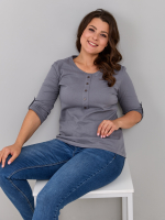 Лонгслив ЛНк-005/серый