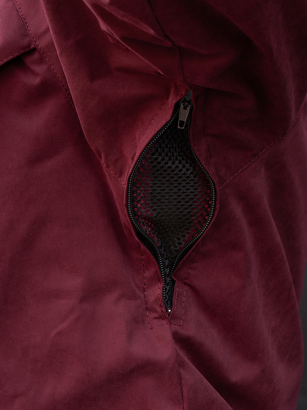 Куртка демисезонная Варгградъ на флисе мужская бордовая